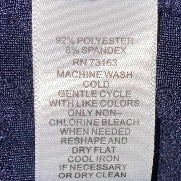 Melissa Paige Navy Eyelet Bell Sleeve Top 2X - Picture 8 of 8